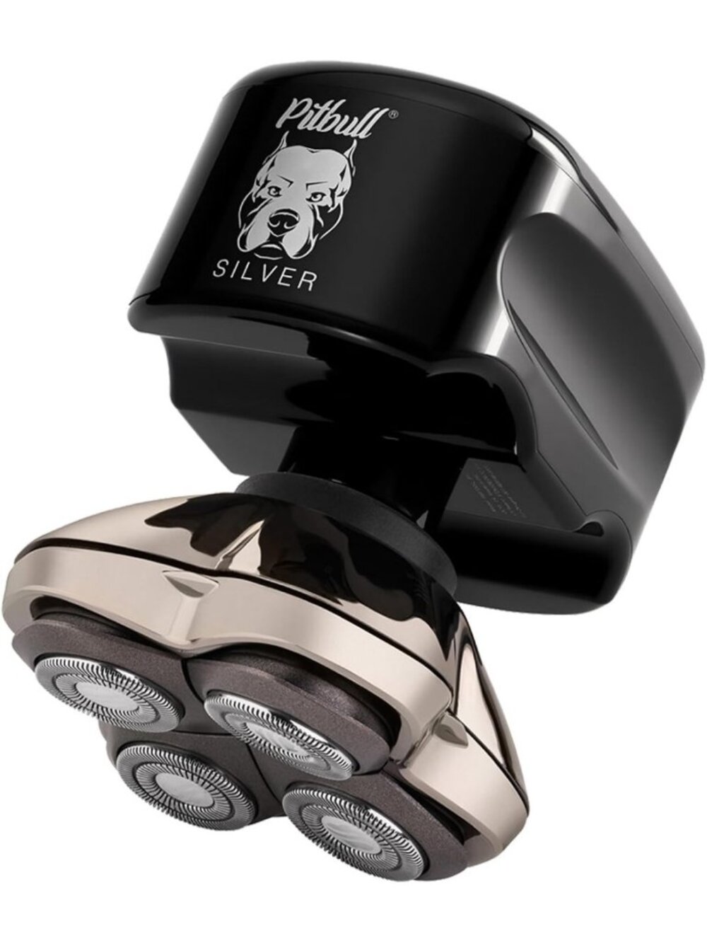 Cordless Head & Face Shaver, Skull Shaver Pitbull Silver PRO SX5, Easy Grooming